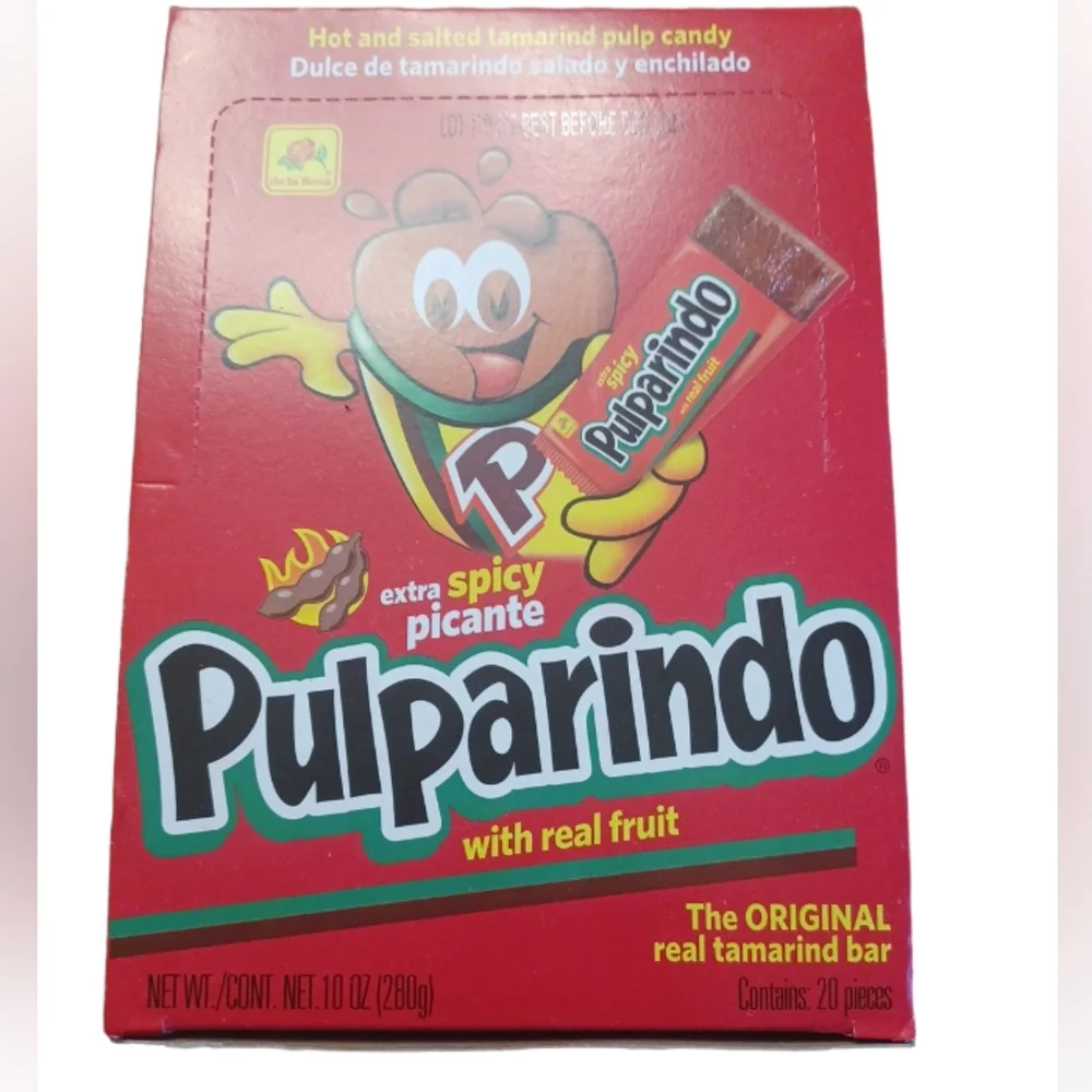 MEXICANA CANDY PULPARINDO EXTRA SPICY WITH REAL FRUIT THE ORIGINAL REAL TAMARIN